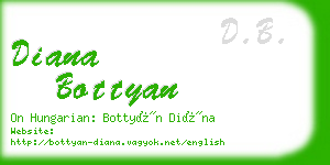 diana bottyan business card